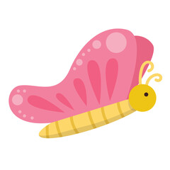 Cute Beautiful butterfly element Design