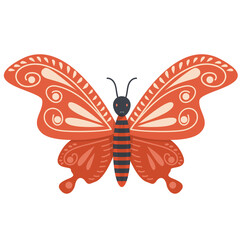 Obraz na płótnie Canvas Beautiful butterfly element Design