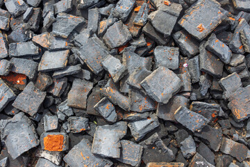 Sea stones background. Texture stones