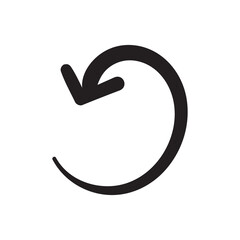 Free hand drawn line drawing arrow set design isolated on white background