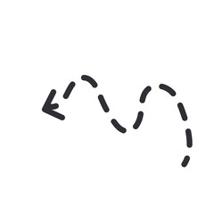 Free hand drawn line drawing arrow set design isolated on white background