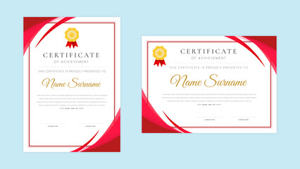 Modern employee of the month certificate