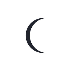 Moon phases icon. Lunar eclipse vector The shadow of the world obscures the moon.