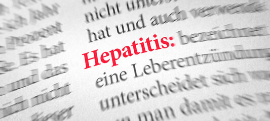 Wörterbuch mit dem Begriff Hepatitis