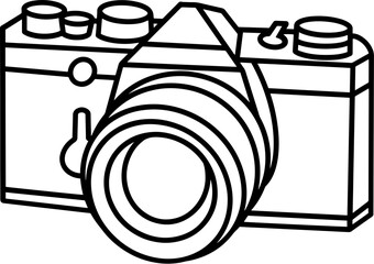 camera line drawing
