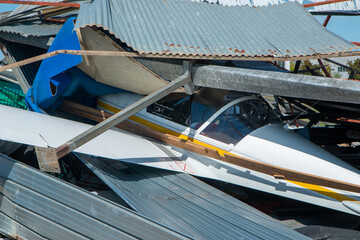 tornado climate change damage to airport and facilities