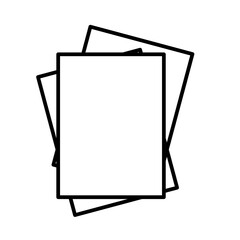 paper stack icon with simple design