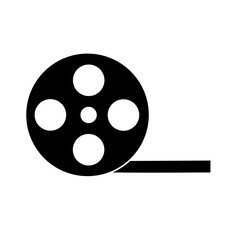 film reel icon with simple design