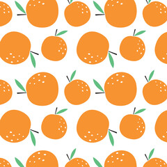 Orange pattern background. Orange cartoon vector.