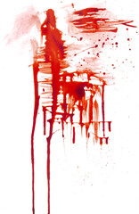 Blood Splatter Smear Stain Overlay Texture
