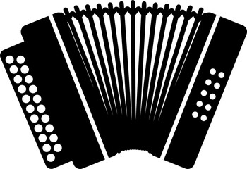 accordion music icon - obrazy, fototapety, plakaty