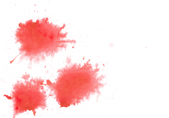 Blood Splatter Smear Stain Overlay Isolated on White Background
