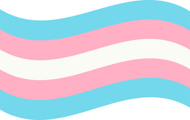 Transgender Pride Wavy Flag Human rights LGBTQ+ symbol 
