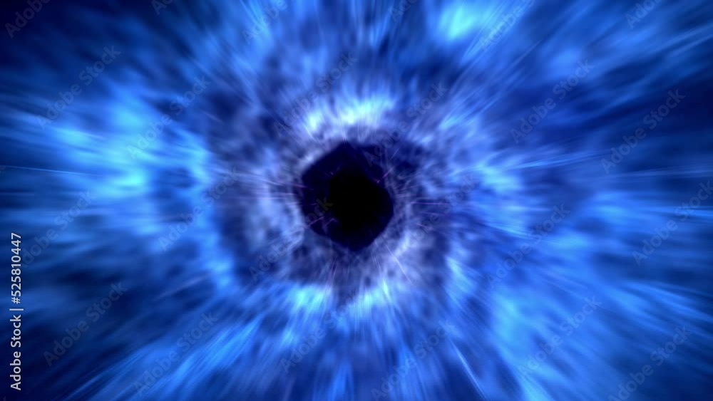 Poster 4k animated abstract background simulating a tunnel.