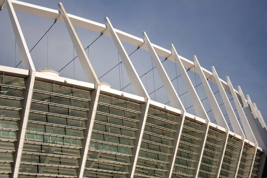 Urban sports stadium arena building detail