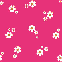 Collection of seamless patterns with floral
ornaments in blue, pink, yellow. Basic plus additional