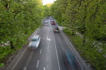 Obraz premium car on the road