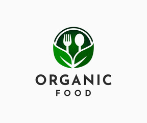 Organic Healthy Food Logo. Organic Food Logo Template