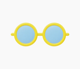 3d Realistic Glasses icon vector illustration