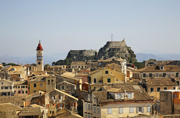 Obraz premium Panoramic view of Corfu city. Greece