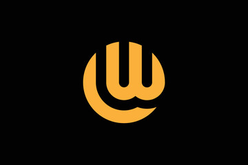 A minimal WL logo. In this icon, the letter LW appears on a luxury background. A logo idea was developed based on the initial of the WL monogram. Various letter symbols and WL logo on black background