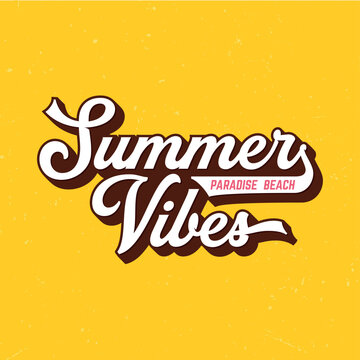 Summer Vibes - Fresh design for summer feeling. Good for poster, wallpaper, t-shirt, gift. 