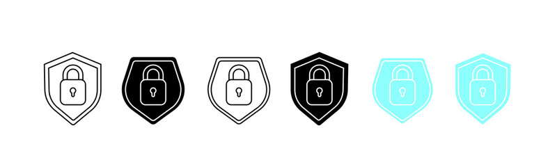 secure, privacy and private icon. Flat security symbol for web.