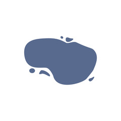 Bubble chat blobs icon design illustration