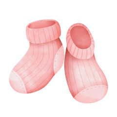 Pink baby socks