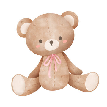 Naklejki Brown teddy bear