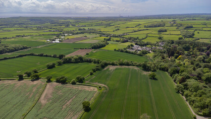 Aerial views over the Vale of glamorgan