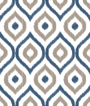 Uzbek ikat seamless pattern-traditional silk fabric in Uzbekistan. Handmade textile print product. Using in fashion industry surface pattern