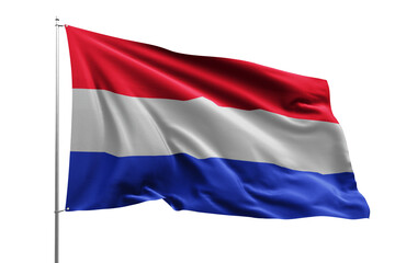Fototapeta premium flag national transparent high quality flying realistic real original NETHERLANDS