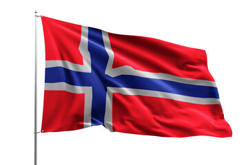 flag national transparent high quality flying realistic real original NORWAY