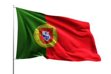Fotobehang flag national transparent high quality flying realistic real original PORTUGAL © umar