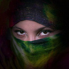 beautiful girl in hijab