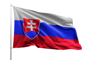 flag national transparent high quality flying realistic real original SLOVAKIA
