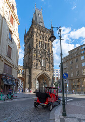 Naklejka na ściany i meble The Powder Tower view in Prague City