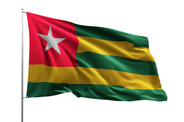 flag national transparent high quality flying realistic real original TOGO