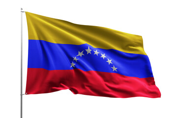 flag national transparent high quality flying realistic real original venezuela - obrazy, fototapety, plakaty