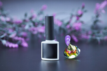 Nail polish. A means for beauty and hand care. Cosmetics.