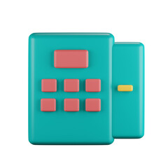 Atm machine illustration 3d rendering