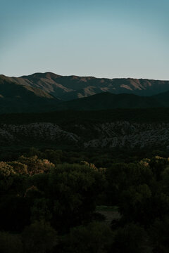 atardecer en el monte