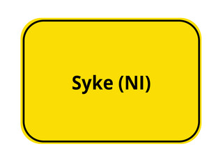 Ortseingangsschild - Syke NI
