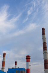  factory building with pipes