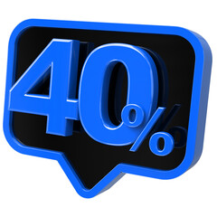 40 percent off discount