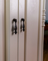 Beige painted furniture after renovation has second life