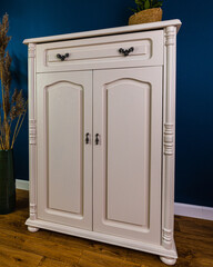 Beige painted furniture after renovation has second life