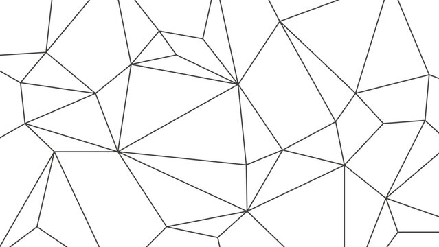 Abstract polygon lines geometry network background template. Low poly linked graphic vector.