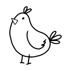 cute bird illustration